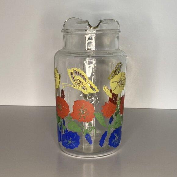 Vintage Floral Pitcher/Carafe - Picture 2 of 7